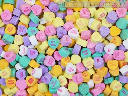 Conversation Hearts Background/wallpaper - Valentines Candy Hearts ...