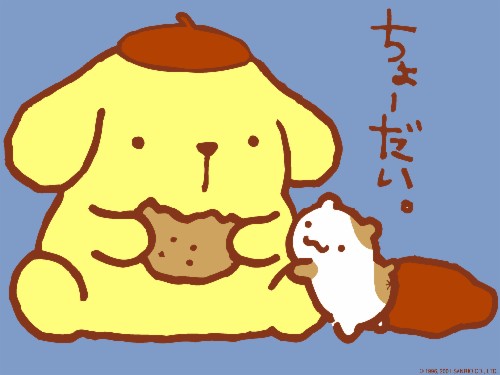 Download Sanrio Pom Pom Purin And Macaron Wallpaper - Pompompurin ...