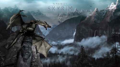 Skyrim Wallpaper Dragon Hd Wallpaper Backgrounds Download