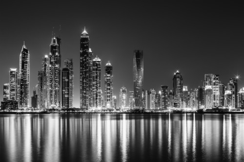 Dubai Black And White (#2270775) - HD Wallpaper & Backgrounds Download