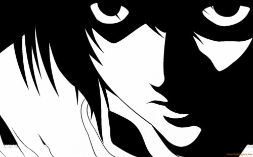 L Sketch Death Note (#2287630) - HD Wallpaper & Backgrounds Download