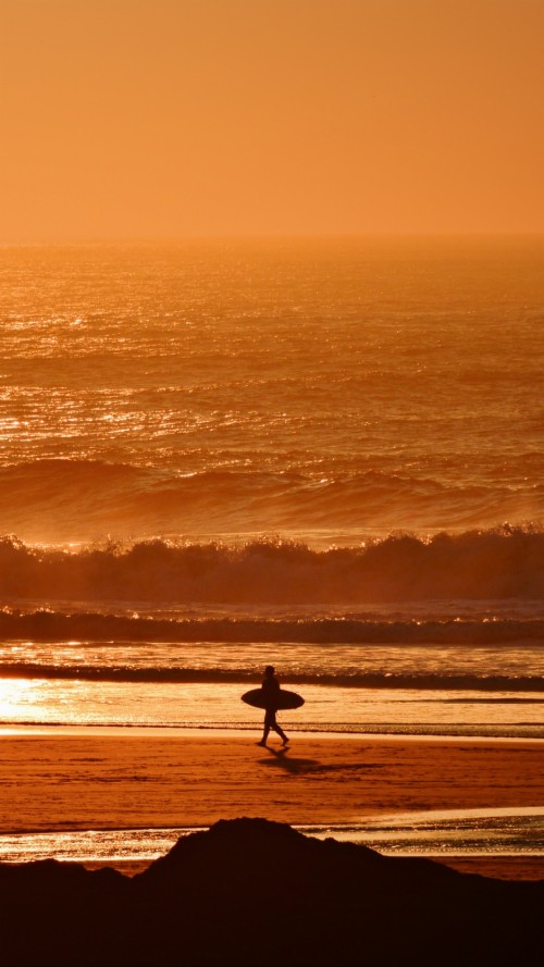 Wallpaper Surfer Waves Sunset Ocean Iphone Wallpaper Sunset Ocean Hd Wallpaper Backgrounds Download