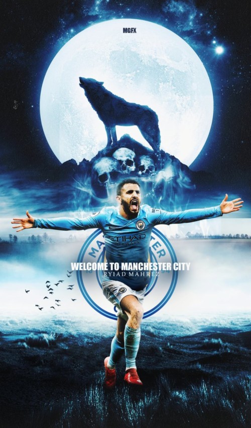 Manchester City Wallpaper Mahrez Wallpaper Man City