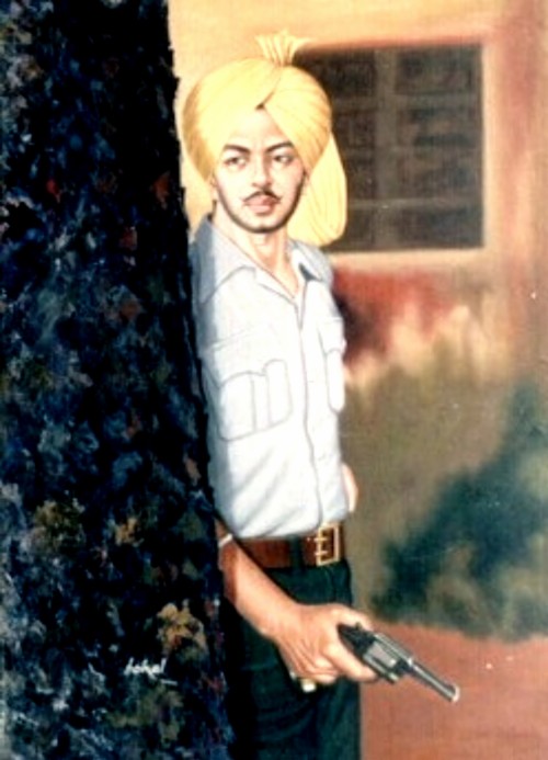 Bhagat Singh Hd Wallpaper - Bhagat Singh Pic With Pistol (#277565) - HD ...