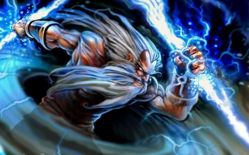 Video Games Dota 2 Caracters Zeus Greek God Myths Desktop