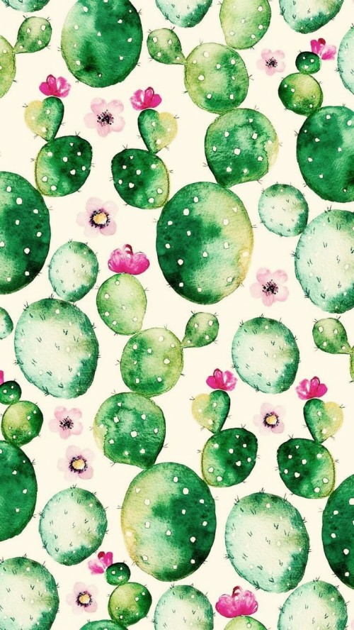 Nopal Fondo Watercolor Succulents Cactus Cute Wallpapers Cactus Pattern 406582 Hd Wallpaper Backgrounds Download
