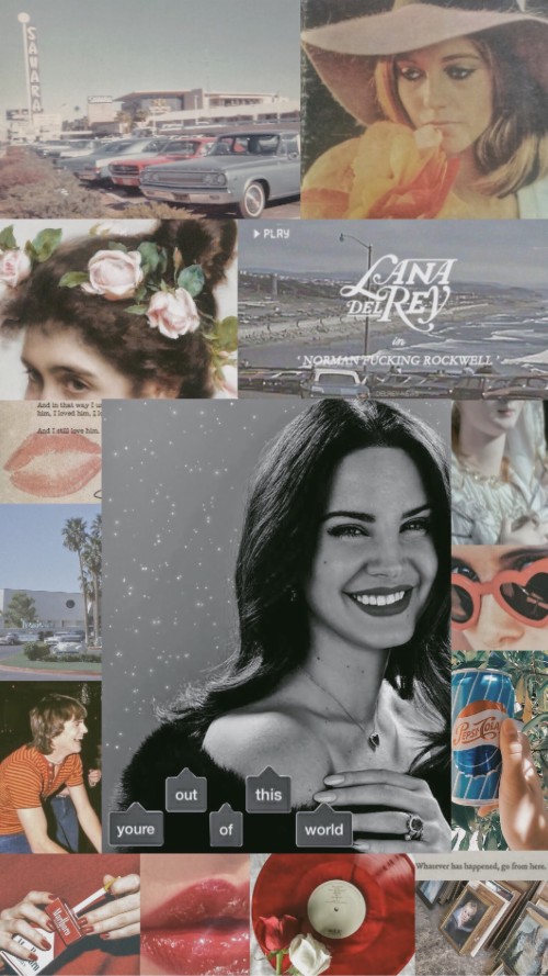 #lanadelrey #wallpaper #aesthetic #freetoedit - Collage (#2924706) - HD ...