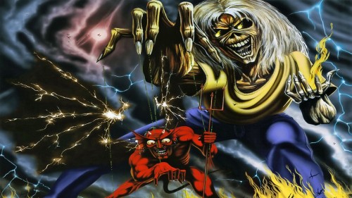 Iron Maiden Heavy Metal Dark Album Cover Eddie Fs Wallpaper - Iron ...