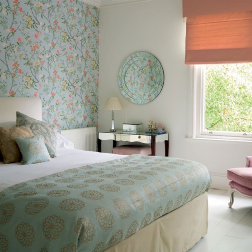 Bedroom Wallpaper Ideas Wallpaper Ideas For Bedroom - Pink And Silver ...