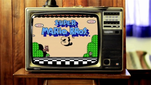 Super Mario Bros Start Screen 1080p Wallpaper - Super Mario Bros Start ...