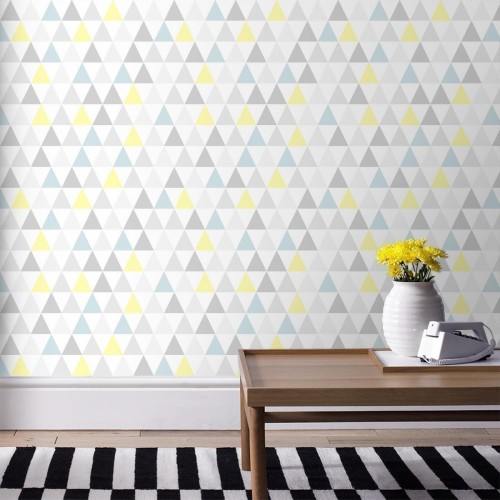 Superfresco Easy Blue Geometric Wallpaper - Superfresco Easy Blue ...