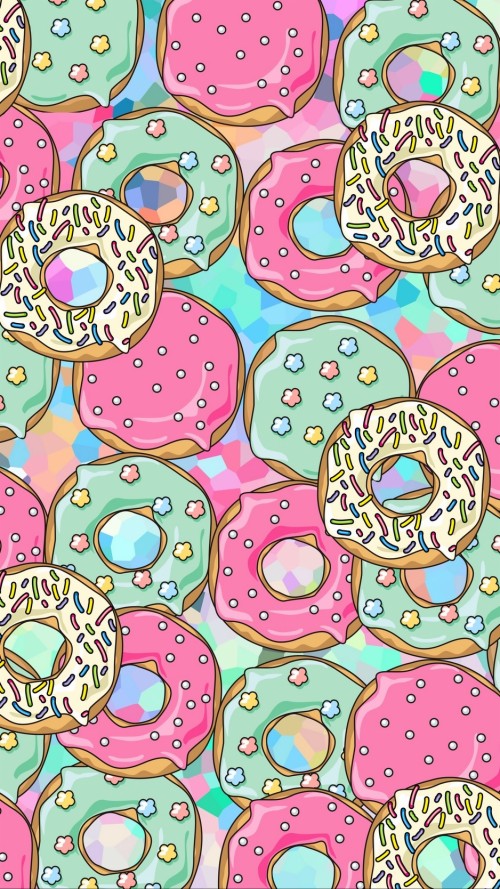 Wallpaper Donuts, Patterns, Sweet, Colorful, Texture - Donut Background