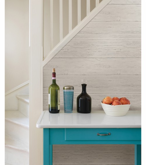 Wallpops Nuwallpaper Shiplap Peel And Stick Wallpaper White Washed