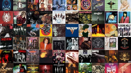 Classic Rock Album Covers Wallpaper - Collage (#2984333) - HD Wallpaper ...