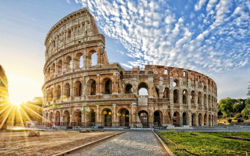 Colosseum Famous Tourist Place In Rome Italy 4k Wallpaper - Rome 4k ...