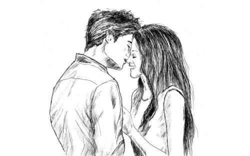 Love Painting Pencil How To Draw Couples In Love Pencil Girl Boy Hugging Love Hd Wallpaper Backgrounds Download