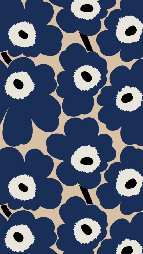 Marimekko Unikko Grey Hd Wallpaper Backgrounds Download
