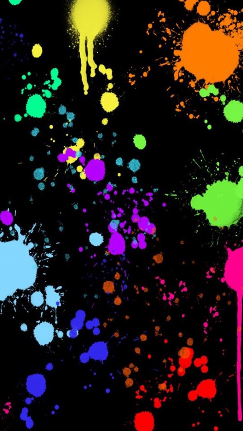 Colorful Paint Splatter Iphone Wallpaper - Paint Splatter Iphone ...