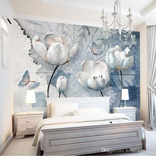 Bedroom 3d Wallpaper For Wall Behind Bed (#3015917) - HD Wallpaper