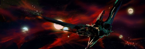 Sci Fi Spaceship Download Wallpaper - 4k Wallpapers Dual Monitor Red ...