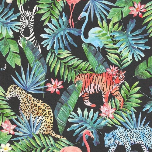 Papier Peint Jungle Et Animaux (#3026989) - HD Wallpaper & Backgrounds ...