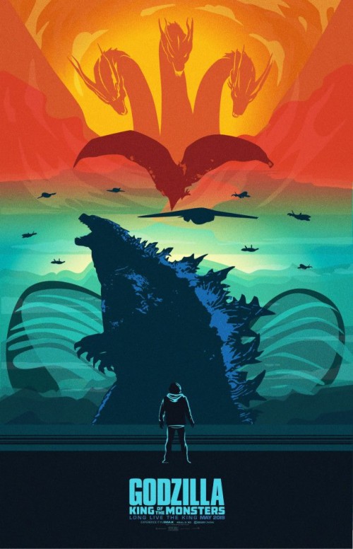 Godzilla king of the monsters poster movie with high resolution