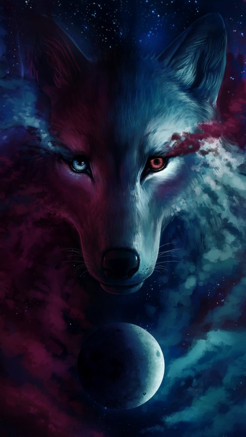 #wolf #werewolf #teenwolf #background #wallpaper - Fire And Ice Wolf ...