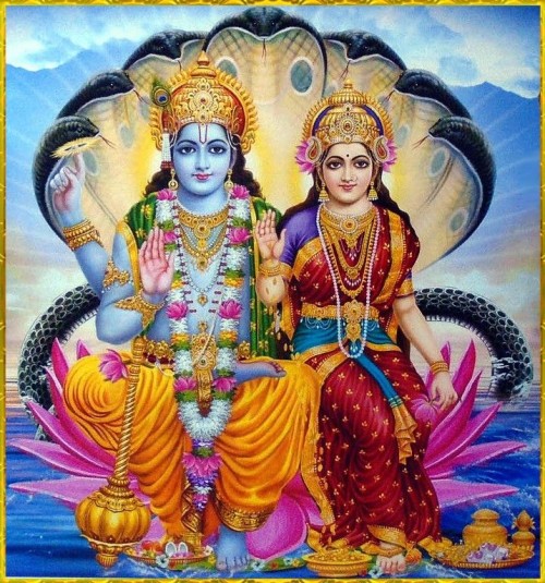 Bhagwan Vishnu And- Lakshmi Ji Hd Wallpaper - Lakshmi Narayan (#3041241 ...