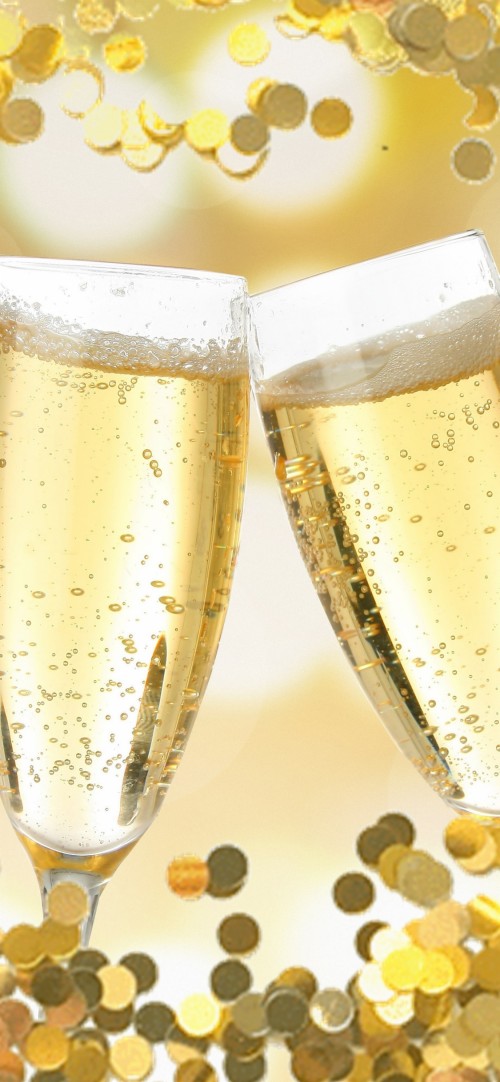 2 Champagne Glasses Celebration (#3055745) - HD Wallpaper & Backgrounds