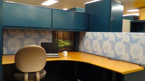 Chevron Cubicle Wallpaper Picserio - Office Cubicle Background ...