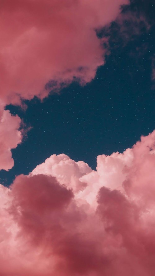 Pink Clouds Wallpaper - Aesthetic Pink Cloud Painting (#3096119) - HD ...