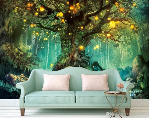 Forest Wallpaper For Bedroom Forest Wallpaper Bedroom - Forest Wall ...