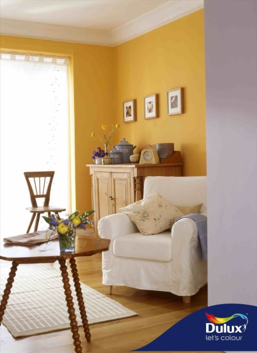 Mustard Yellow Wall Paint Wall Painting Ideas Mustard Dulux Mustard