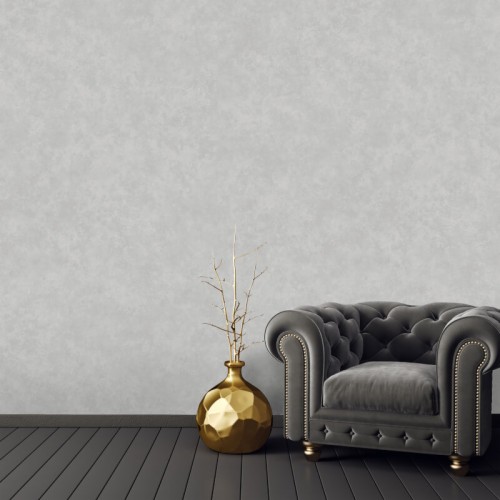 Holden Decor Skyler Plain Texture Grey Wallpaper Living Room Gray