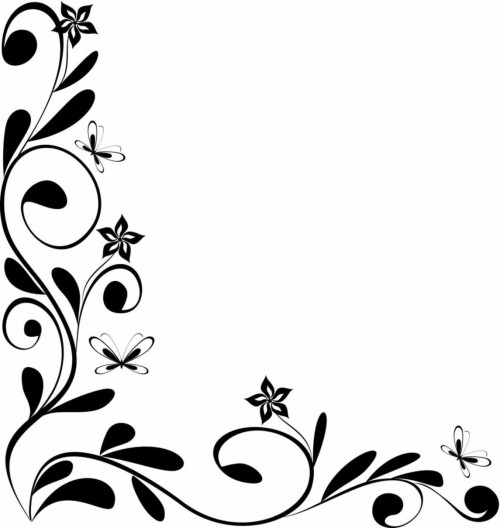 Ever Cool Wallpaper - Flower Border Design Clipart (#3172965) - HD ...