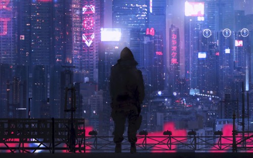 Dual Monitor Wallpaper Cyberpunk (#3255765) - HD Wallpaper ...