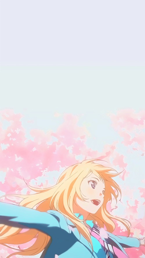 Shigatsu wa Kimi no Uso Miyazono Kaori #sky blond hair musical instrument  #violin #720P #wallpaper #hdwallpaper #desktop