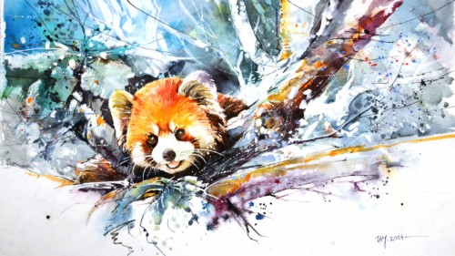 2560 X Painting Of Red Pandas 320116 Hd Wallpaper Backgrounds Download - red panda speedpaint roblox youtube