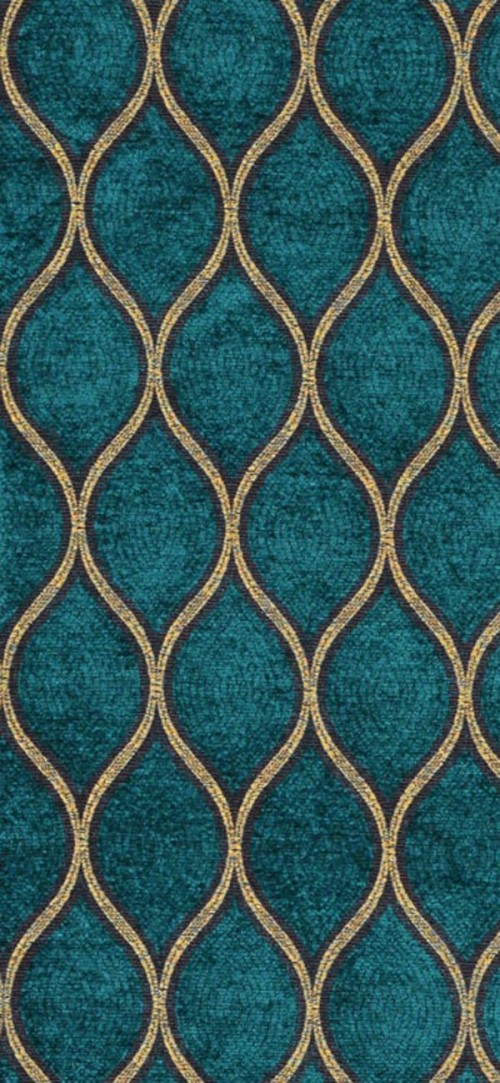 Grandeco Opus Staccato Feathers Teal/gold Wallpaper - Tapeta W Liscie
