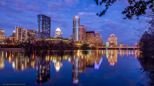 Austin Texas Skyline (#1177661) - HD Wallpaper & Backgrounds Download