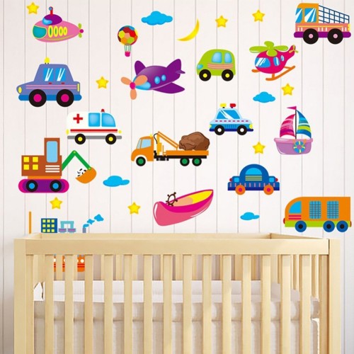 Wallpaper Sticker Dinding  Rumah Motif  Rak Buku Dan Wall 