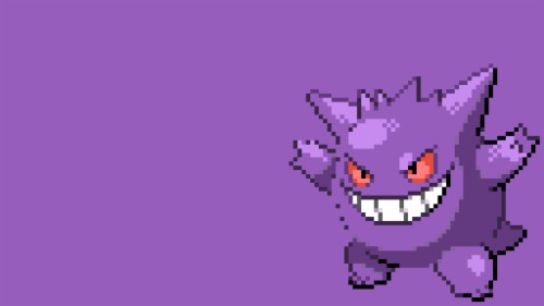 Gengar Wallpaper - Gengar Black And White Sprite (#350865) - HD ...