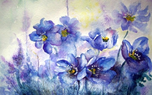 Watercolor Wallpapers Water Color Flower Painting 428695 Hd