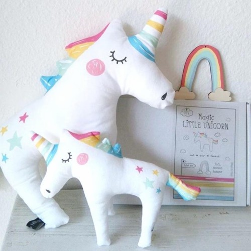 large unicorn pillow