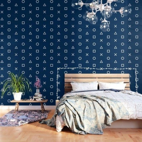 Navy Blue Wallpaper For Walls Controller Pattern Plain