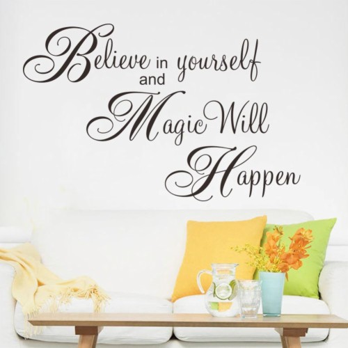 Magic Will Happen Inspiration Quote Wall Sticker Decal