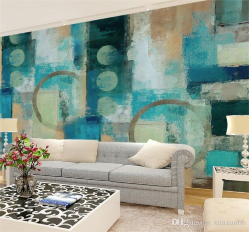 3d Wallpaper Modern Abstract Art Photo Wall Mural Gallery Korean