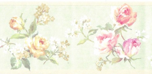 Rose Wall Border Floral Borders Red Rose Wallpaper - Borders With Roses