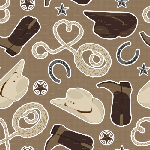 Cowboy Pattern (#569813) - HD Wallpaper & Backgrounds Download