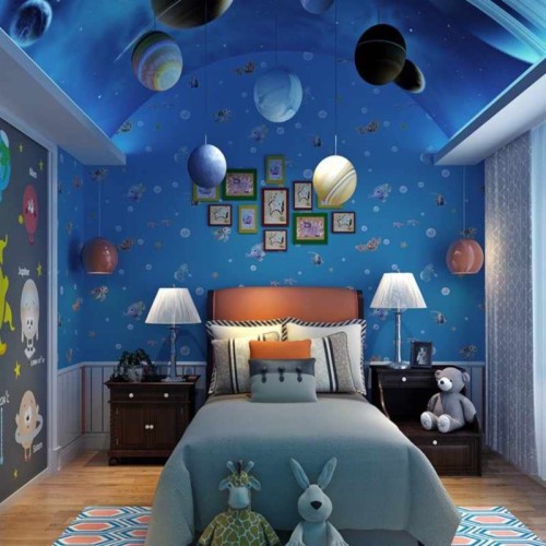 Space Wallpaper For Kids Room 2242814 Hd Wallpaper